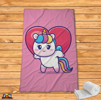 Fleece Blanket Herth unicorn