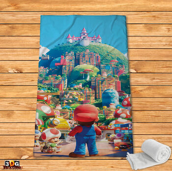 Fleece Blanket Mario Bros