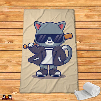 Fleece Blanket Strange fox