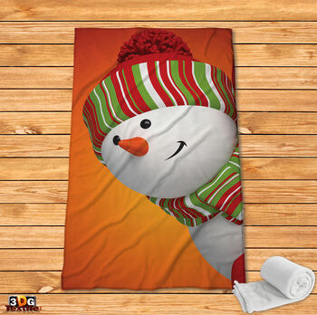 Fleece Blanket Snowman