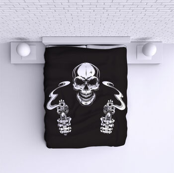 Bed Cover Scull pistols
