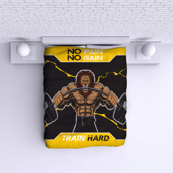 Bed Cover No pain no gain Lion