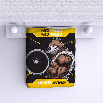 Bed Cover No pain no gain Pitbull