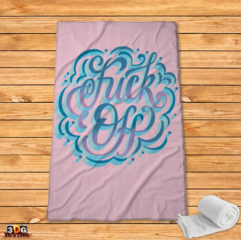 Fleece Blanket Fuck off