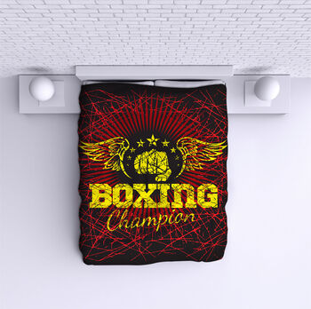 Bed Cover Boxing red
