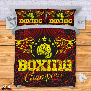 Bed Linen Boxing red