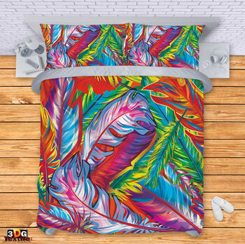 Bed Linen Colorful feathers
