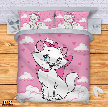 Bed Linen Marie Cat pink