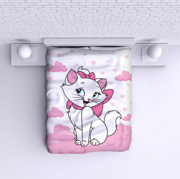 Bed Cover Marry Cat white
