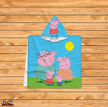 Kids Poncho Towel Peppa Pig