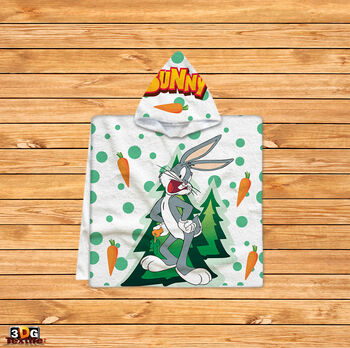 Kids Poncho Towel Bugs Bunny
