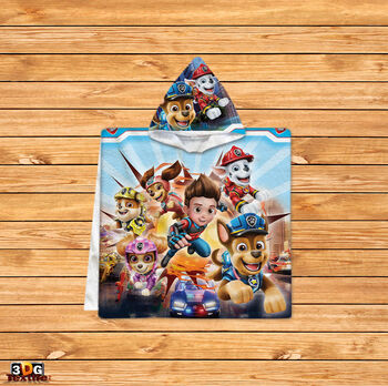 Kids Poncho Towel Paw patrol 2