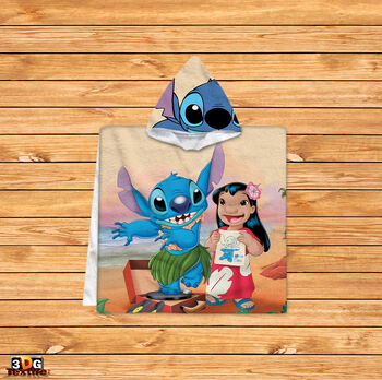 Kids Poncho Towel Lilo and Stitch 2