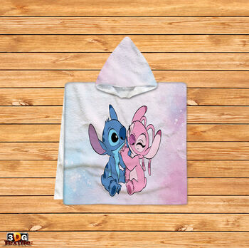 Kids Poncho Towel Lilo and Stitch