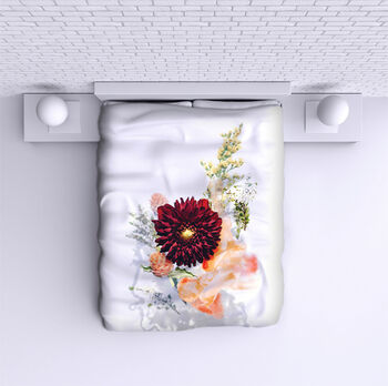 Bed Cover  Flowers in bloom