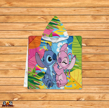 Kids Poncho Towel Lilo and Stitch 2024