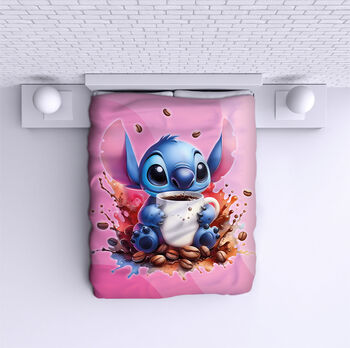 Bed Cover Stitch Coffee pink