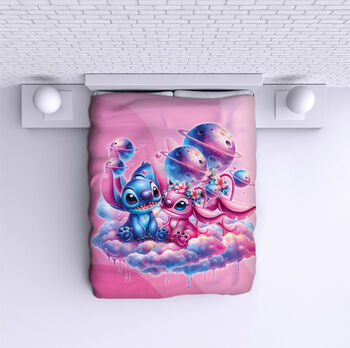 Bed Cover Stitch In love pink