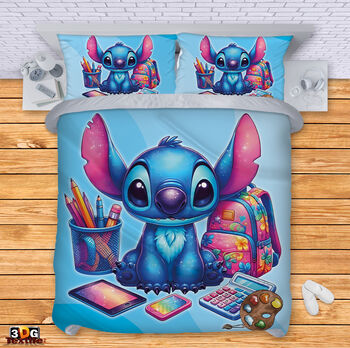 Bed Linen Stitch School blue