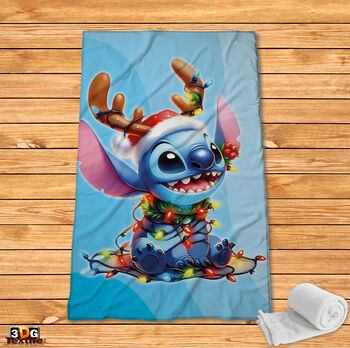 Brawl Stars Stitch Christmas blue
