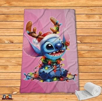 Brawl Stars Stitch Christmas pink