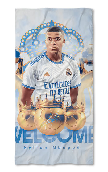Beach Towel Kylian Mbappe Real Madrid