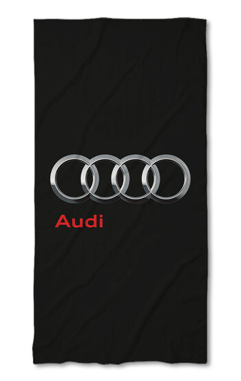 Beach Towel Audi logo black