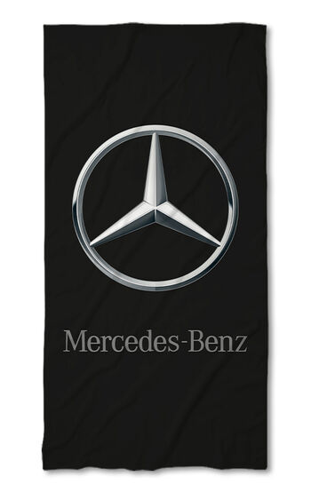 Beach Towel Mercedes logo black