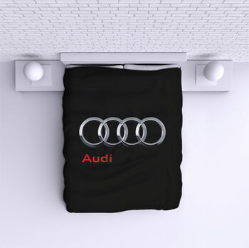 Bed Cover Audi logo black