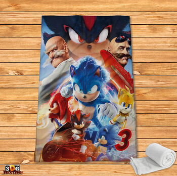 Fleece Blanket Sonic 2025 3