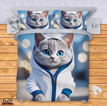 Bed Linen Cute cat AI