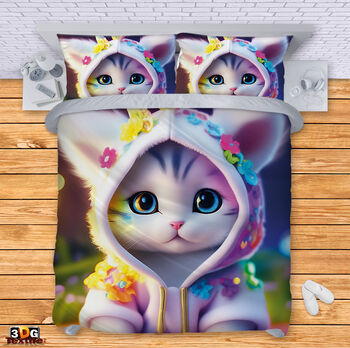 Bed Linen Cute cat AI 2