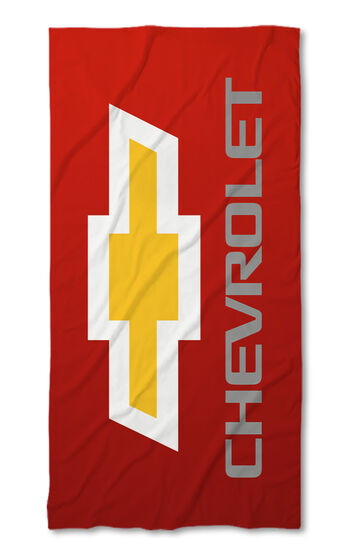 Beach Towel Chevrolet red
