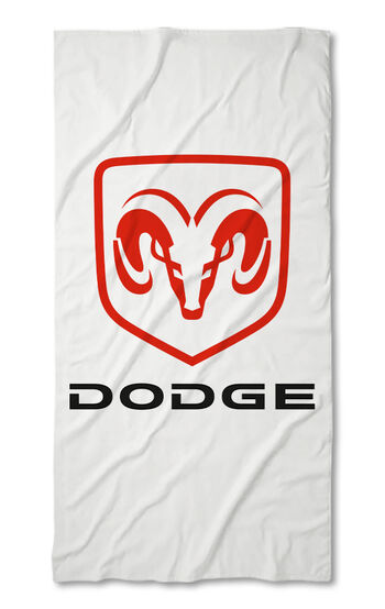 Beach Towel Dodge white