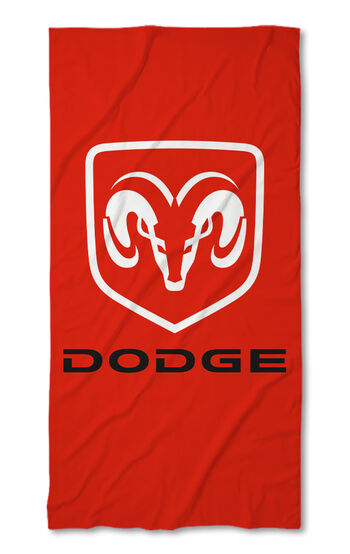 Beach Towel Dodge red