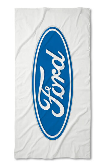 Beach Towel Ford white