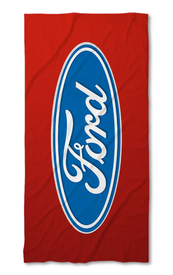 Beach Towel Ford red