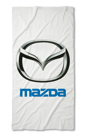 Beach Towel Mazda white