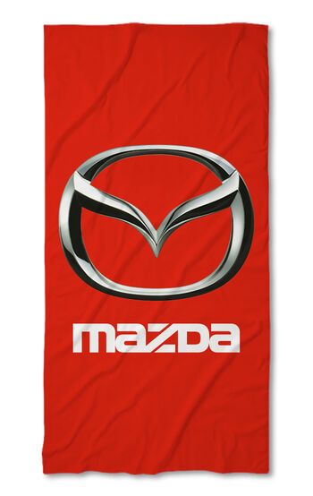 Beach Towel Mazda  red
