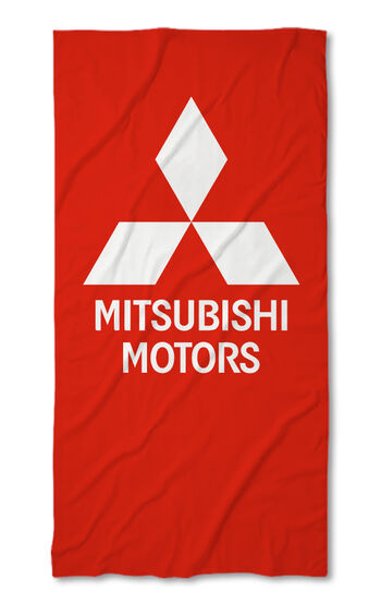 Beach Towel Mitsubishi red