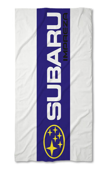 Beach Towel Subaru Impreza white