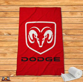 Fleece Blanket Dodge red