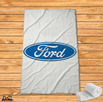 Fleece Blanket Ford white