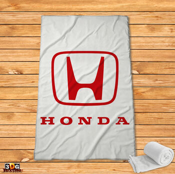 Fleece Blanket Honda white