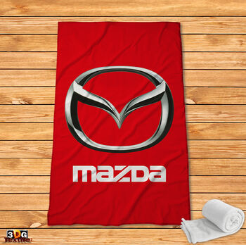 Fleece Blanket Mazda red