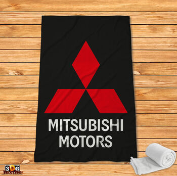 Fleece Blanket Mitsubishi black