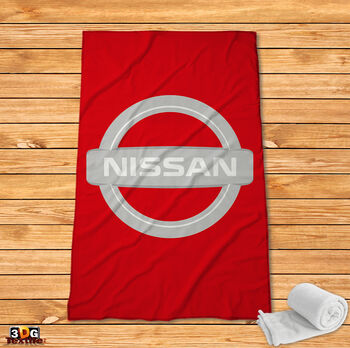 Fleece Blanket Nissan red