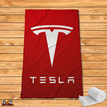 Fleece Blanket Tesla red