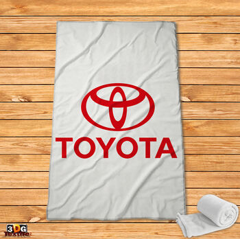 Fleece Blanket Toyota white