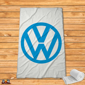 Fleece Blanket Volkswagen white